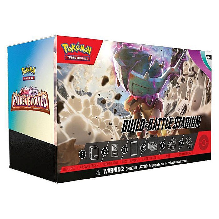 Pokemon TCG: Scarlet & Violet 2 - Paldea Evolved Build & Battle Stadium Box [1]