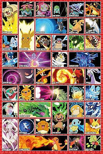 Poster Pokemon Moves [1]