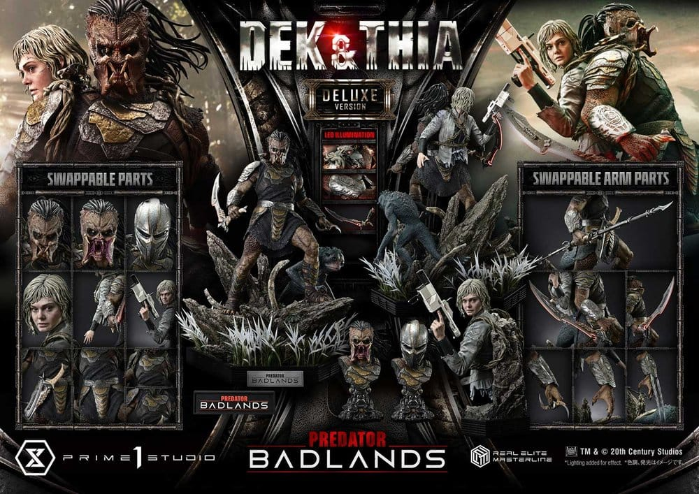 Predator Real Elite Masterline Statue 1/3 Badlands Dek & Thia Deluxe Version 87 cm [8]