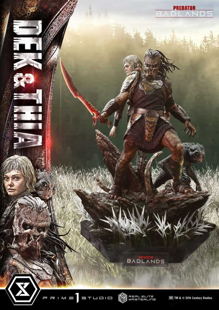 Predator Real Elite Masterline Statue 1/3 Badlands Dek & Thia Deluxe Version 87 cm [6]