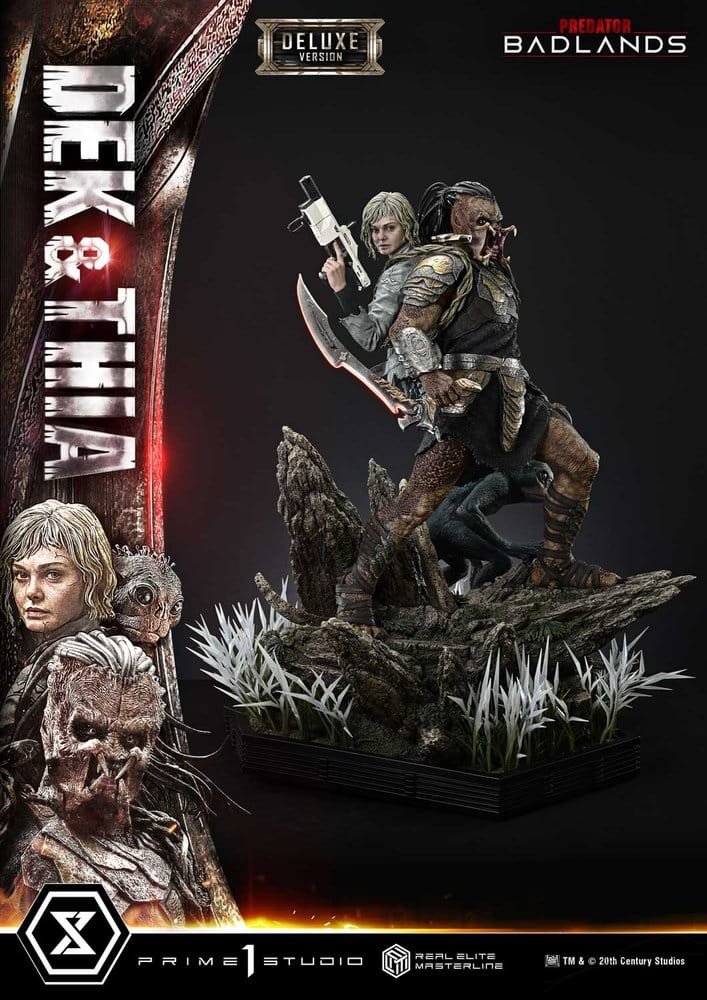 Predator Real Elite Masterline Statue 1/3 Badlands Dek & Thia Deluxe Version 87 cm [19]