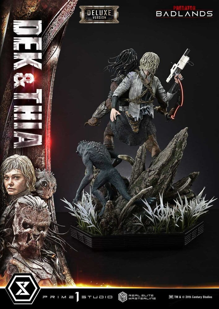 Predator Real Elite Masterline Statue 1/3 Badlands Dek & Thia Deluxe Version 87 cm [20]