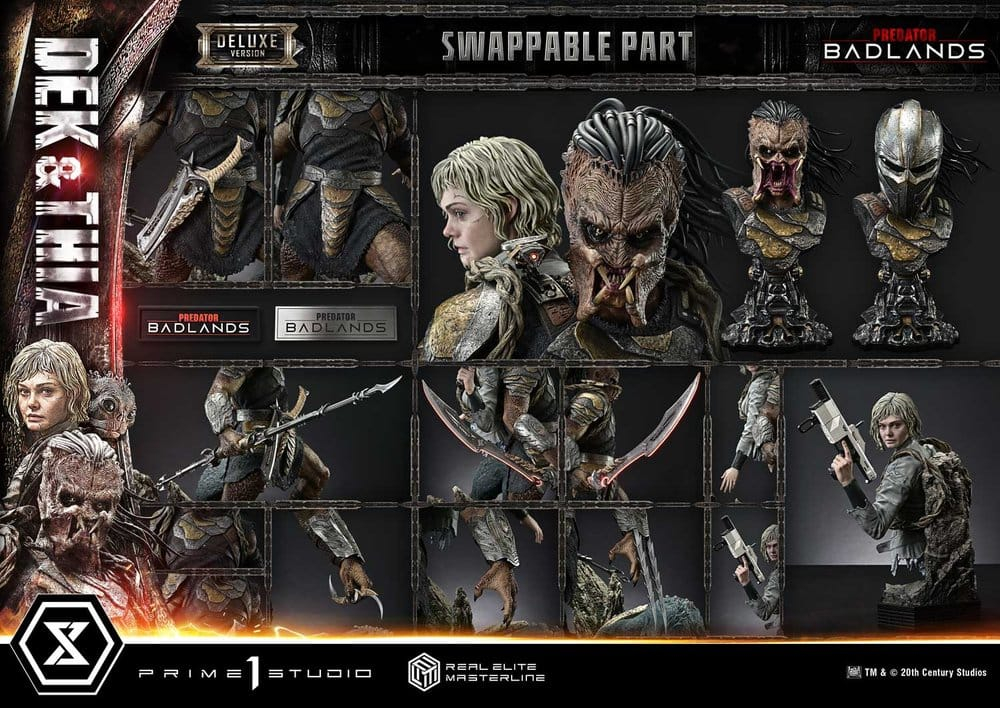 Predator Real Elite Masterline Statue 1/3 Badlands Dek & Thia Deluxe Version 87 cm [10]