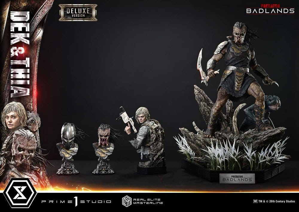 Predator Real Elite Masterline Statue 1/3 Badlands Dek & Thia Deluxe Version 87 cm [11]