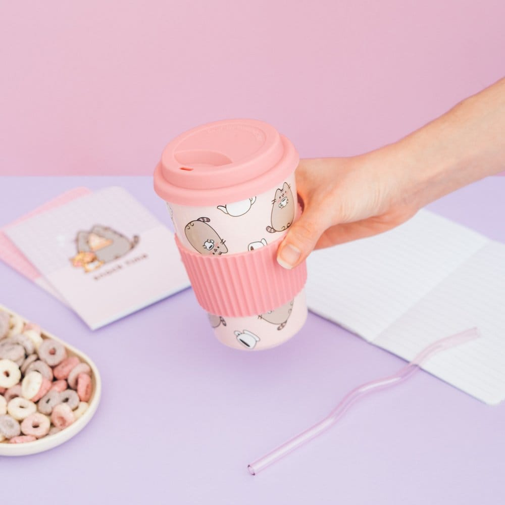 Pusheen Ceramic Mug with Lid 400 ml [7]