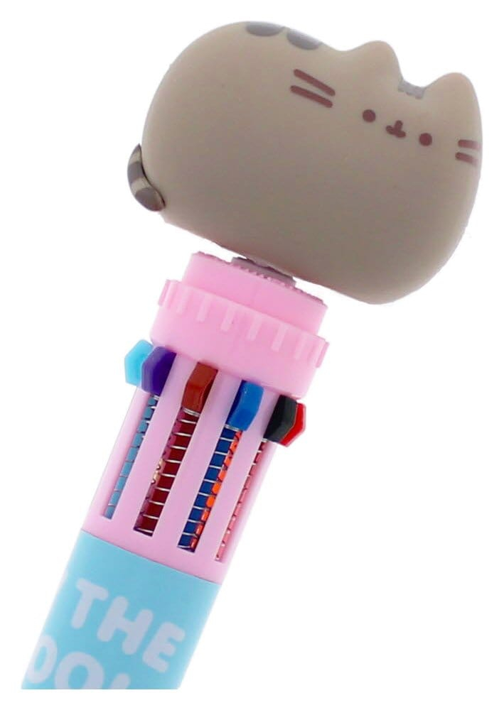 Pusheen Multi Colour Pen Spinny By The Pool Blue [3]
