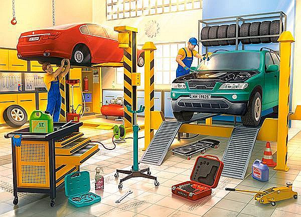 Puzzle 100 piese Car Workshop Castorland 111206 [2]
