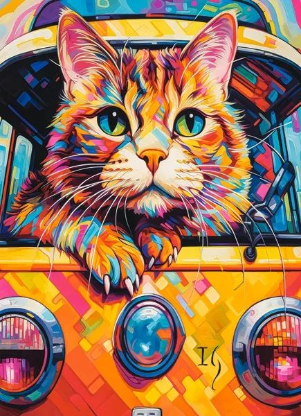 Puzzle 100 piese Cat Bus Travel 111275 Castorland [2]