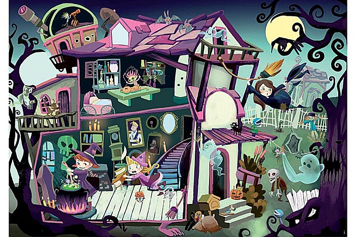 Puzzle 100 piese Mysterious Puzzle Ghost House 18611 [2]