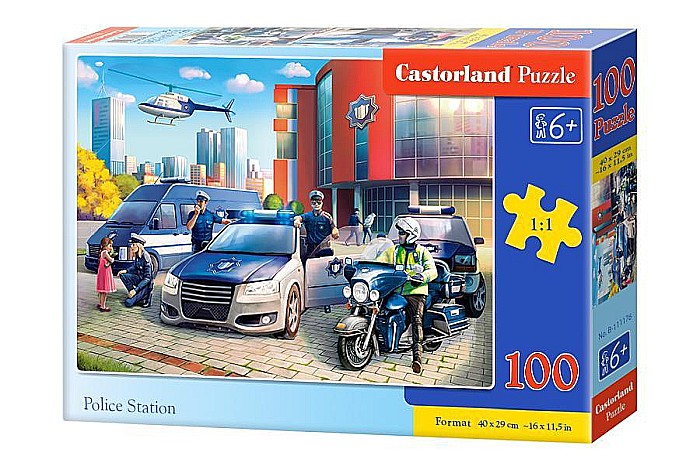 Puzzle 100 piese Police Station Castorland 111176 [1]