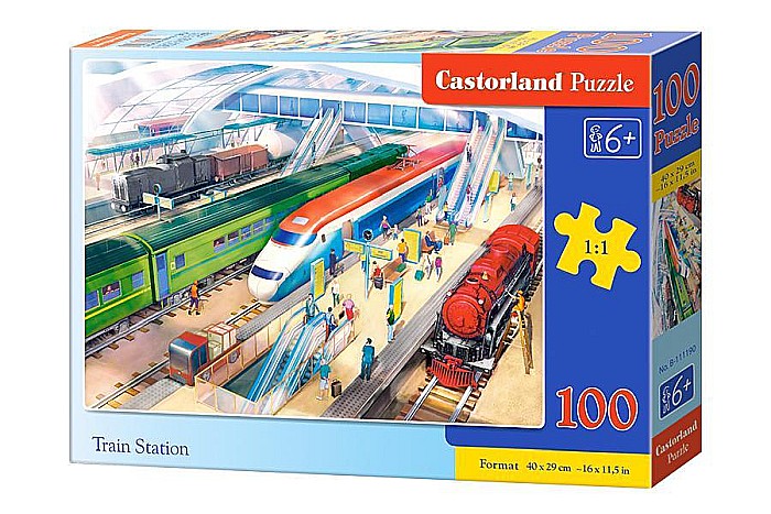 Puzzle 100 piese Train Station Castorland 111190 [1]