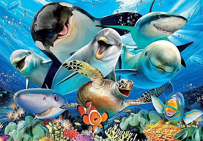 Puzzle 100 Piese Underwater Selfie 18062 [2]