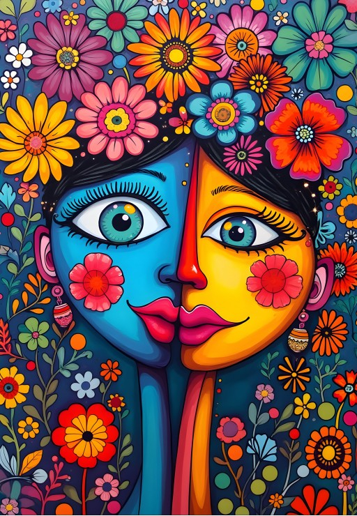 Puzzle 1000 piese Alipson Flower Duo [2]