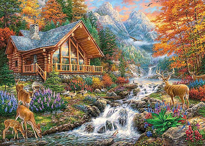 Puzzle 1000 piese Alpine Serenity 30400 Cherry Pazzi [3]