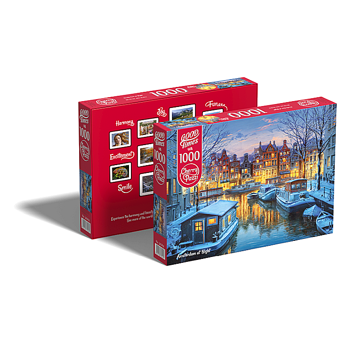 Puzzle 1000 piese Amsterdam at Night 30264 Cherry Pazzi [2]