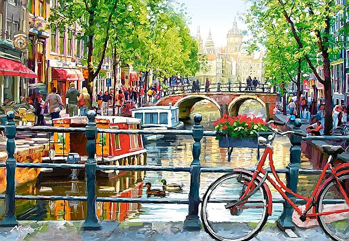 Puzzle 1000 piese Amsterdam Landscape 103133 [2]
