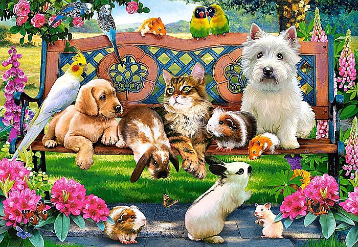 Puzzle 1000 piese Animalute in Parc 104406 [2]