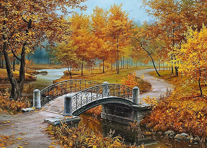 Puzzle 1000 piese Autumn in an Old Park 30240 Cherry Pazzi [3]