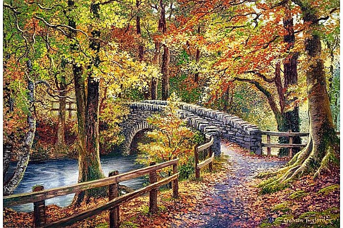 Puzzle 1000 piese Brathay Bridge 104628 [2]