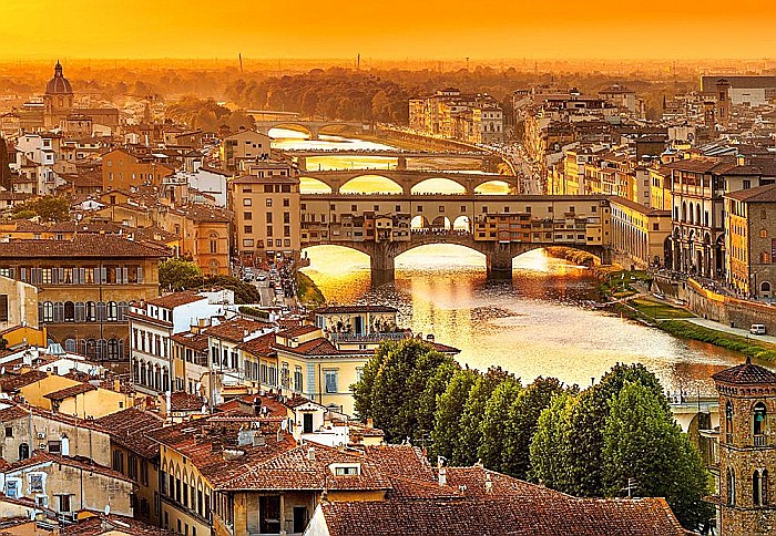 Puzzle 1000 piese Bridges of Florence 104826 Castorland [2]