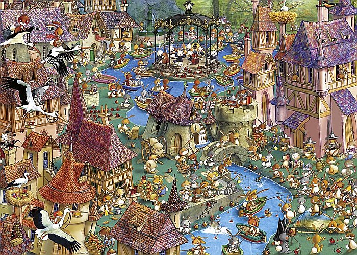 Puzzle 1000 piese Bunnytown Heye 29496 [2]