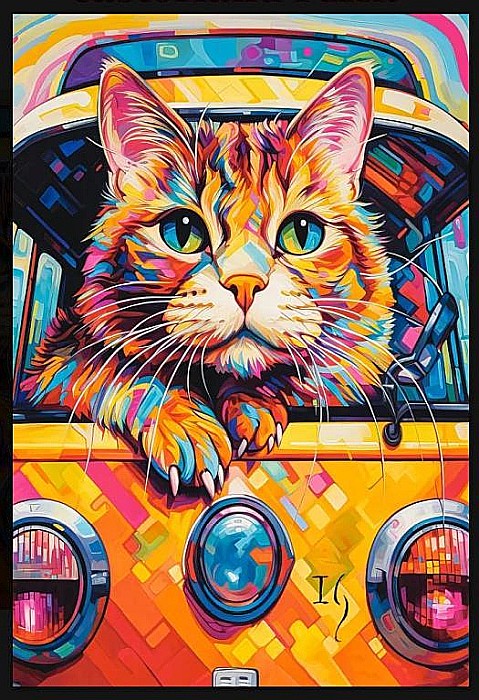 Puzzle 1000 piese Cat Bus Travel Castorland 105229 [2]