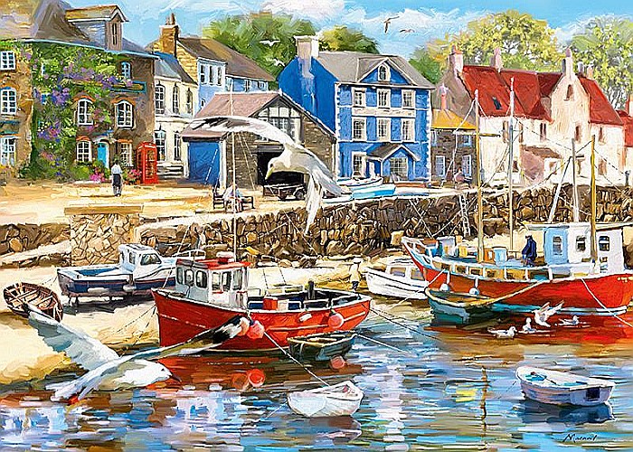 Puzzle 1000 piese Coastal Town 30479 Cherry Pazzi [3]