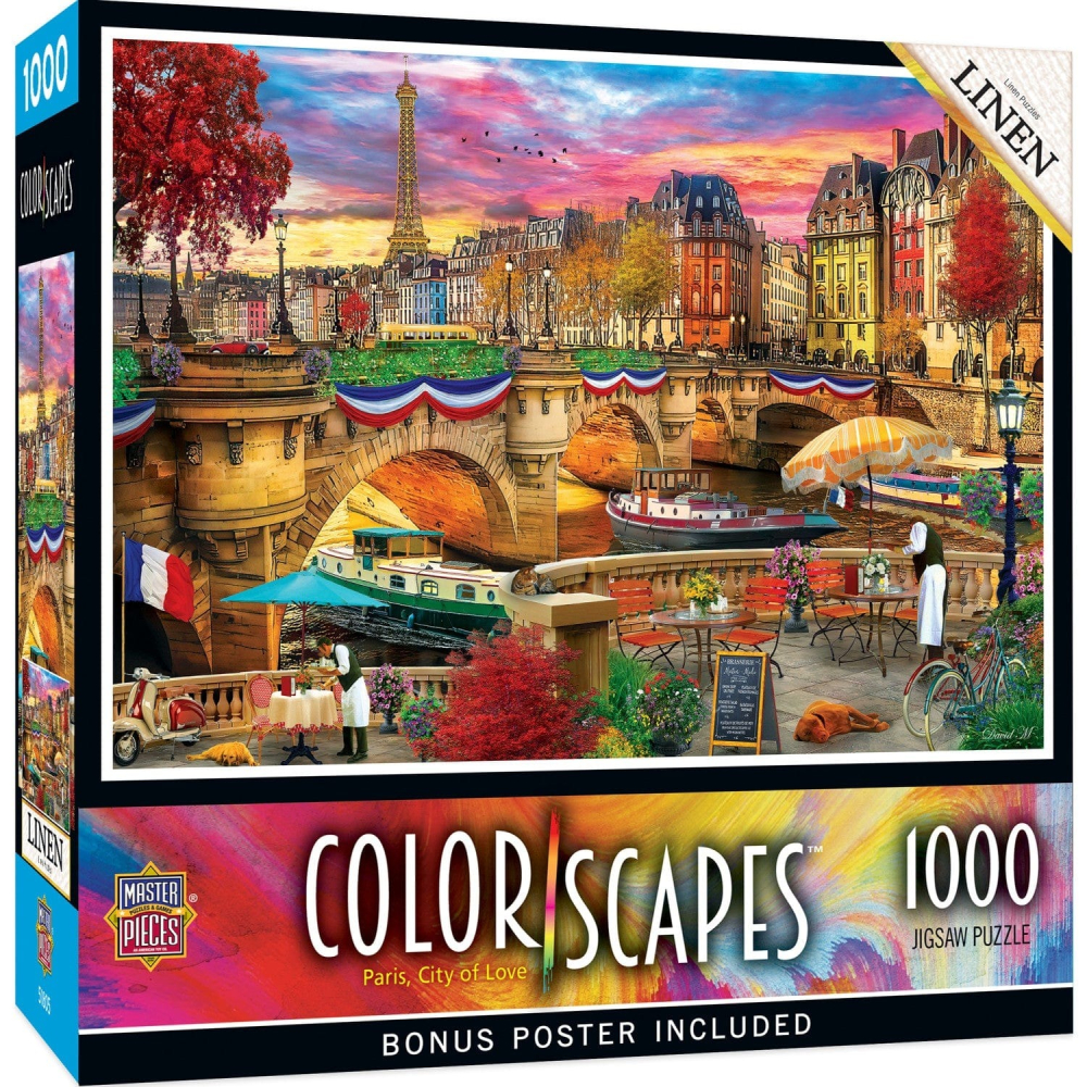 Puzzle 1000 piese Colorscapes Paris City of Love – Master Pieces [1]