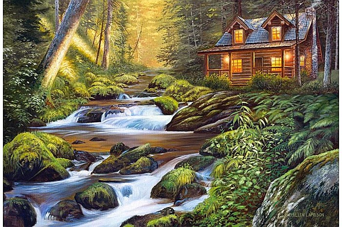 Puzzle 1000 piese Creek Side Comfort 104635 [2]