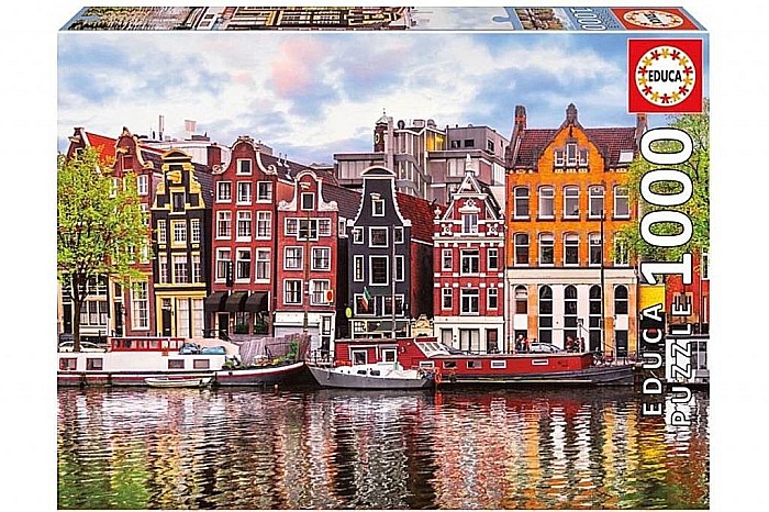 Puzzle 1000 piese Dancing Houses, Amsterdam 18458 [1]