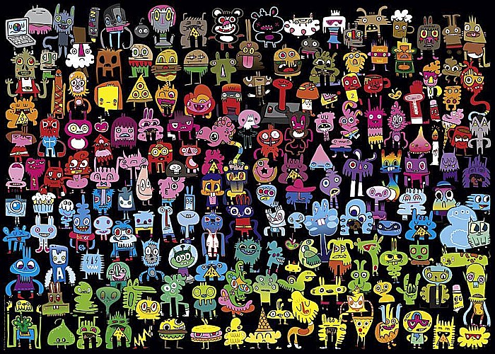 Puzzle 1000 piese Doodle Rainbow Heye 29786 [2]