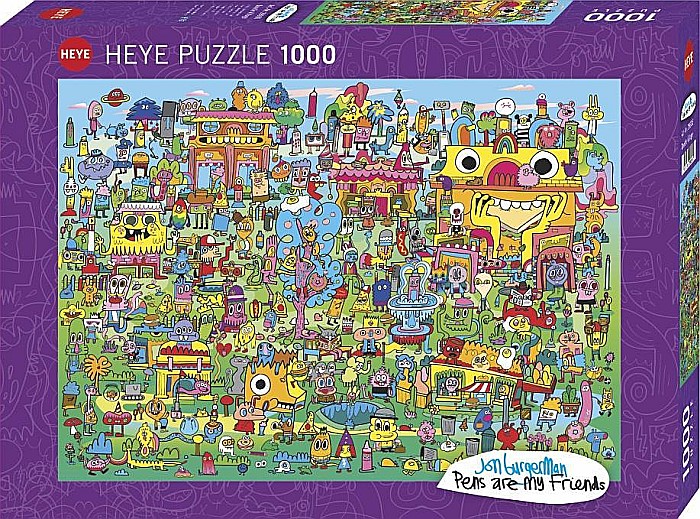 Puzzle 1000 piese Doodle Village Heye 29936 [1]