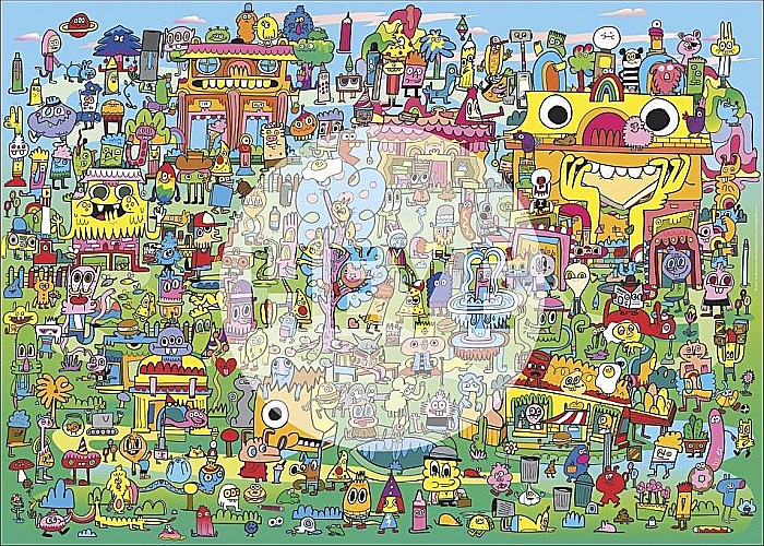 Puzzle 1000 piese Doodle Village Heye 29936 [2]