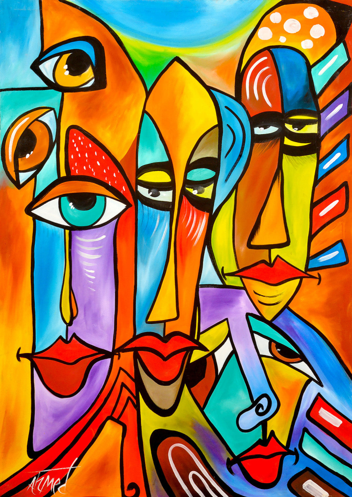 Puzzle 1000 piese Enjoy – Bico Faces [2]