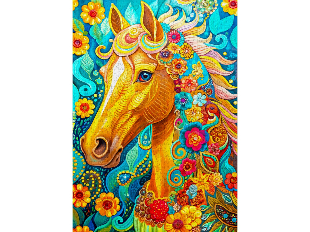 Puzzle 1000 piese Enjoy – Blooming Mane [2]