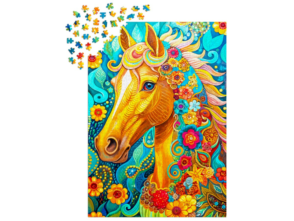 Puzzle 1000 piese Enjoy – Blooming Mane [3]
