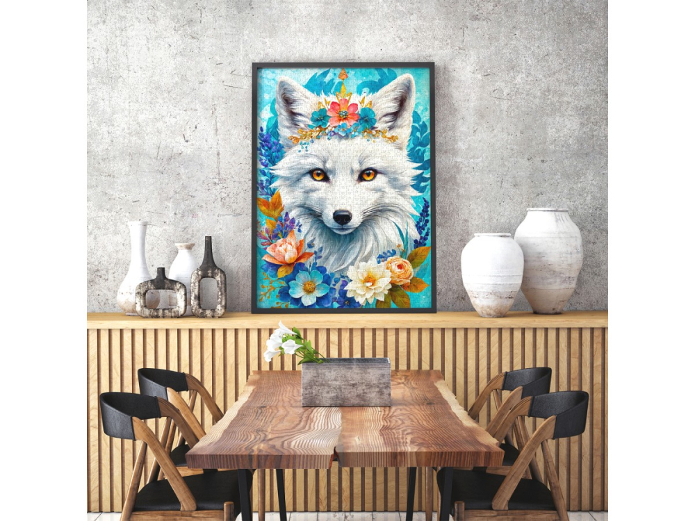 Puzzle 1000 piese Enjoy – Blooming Snow Fox [6]