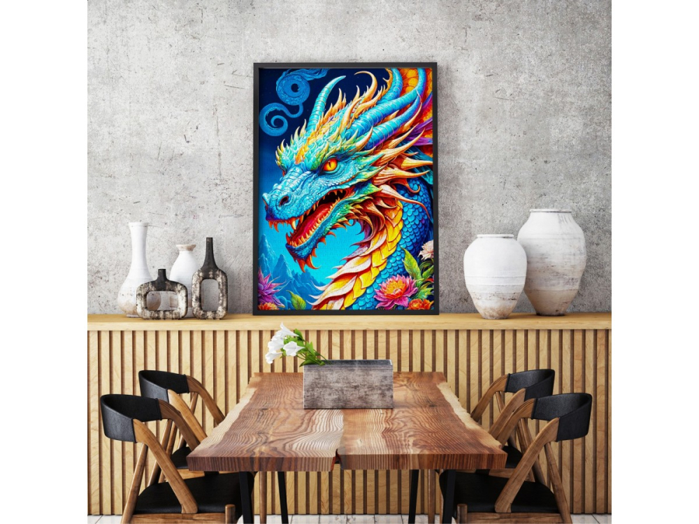 Puzzle 1000 piese Enjoy – Blue Dragon [6]