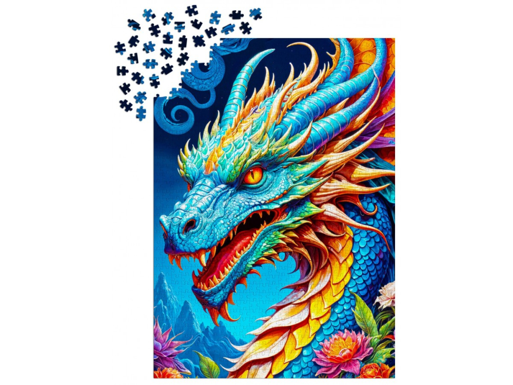 Puzzle 1000 piese Enjoy – Blue Dragon [3]