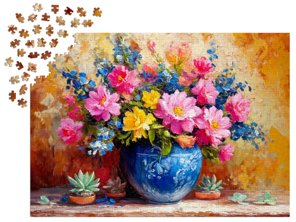 Puzzle 1000 piese Enjoy – Blushing Corner [3]