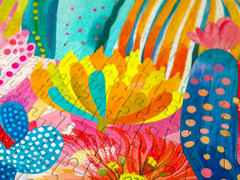 Puzzle 1000 piese Enjoy – Cacti Land [5]