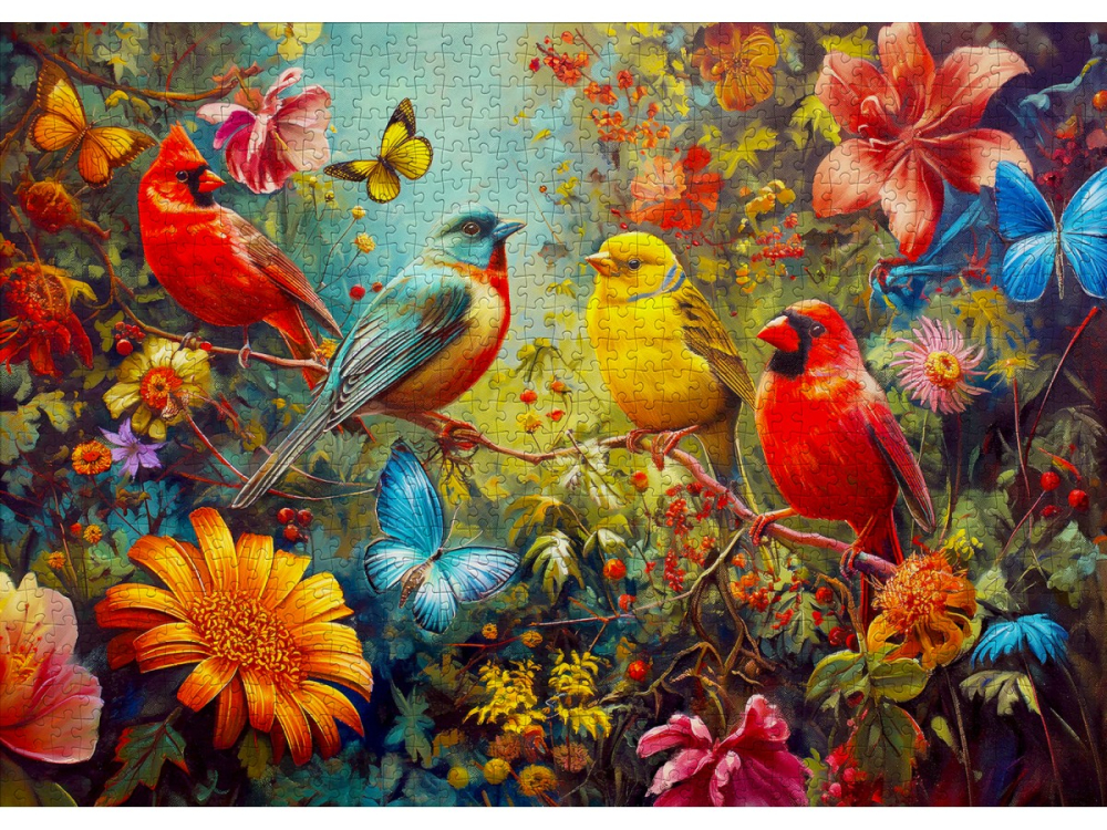 Puzzle 1000 piese Enjoy – Chirps and Flutters [2]