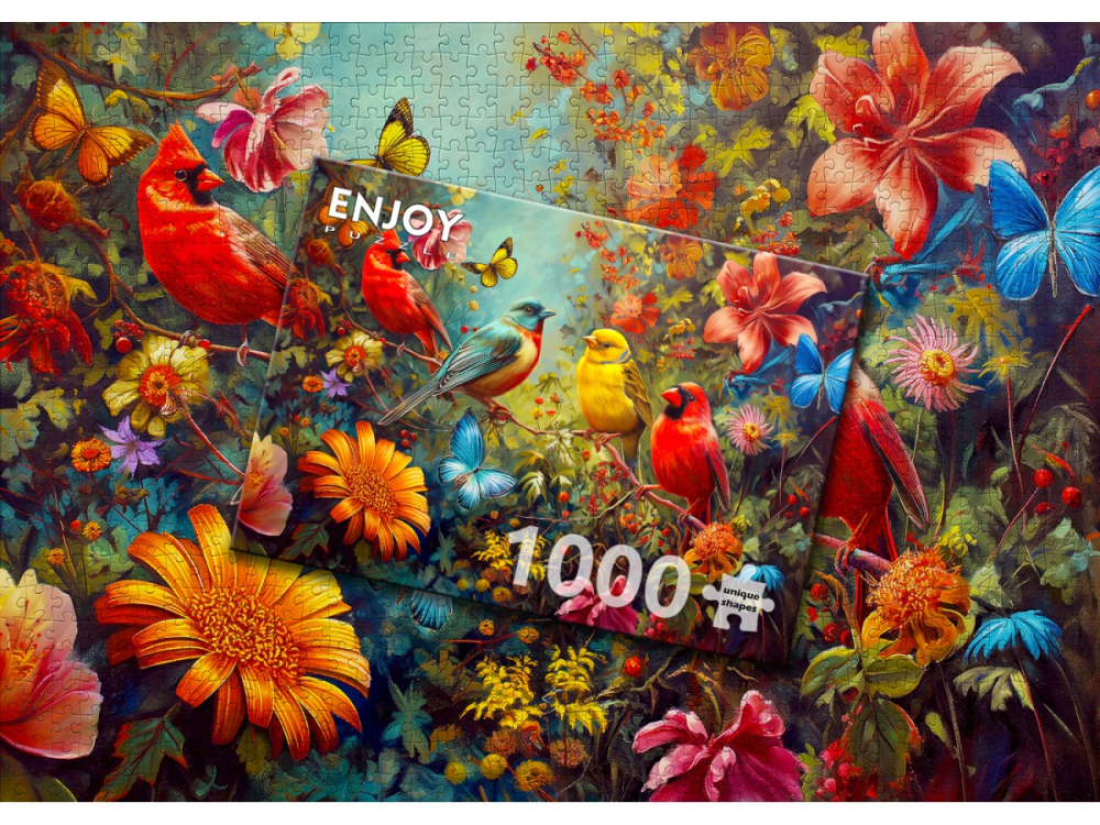 Puzzle 1000 piese Enjoy – Chirps and Flutters [4]