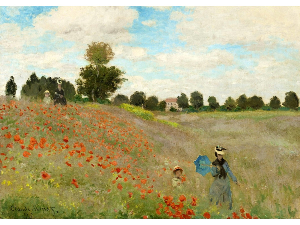 Puzzle 1000 piese Enjoy – Claude Monet: Poppy Field [2]