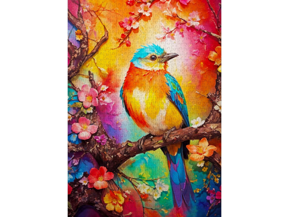 Puzzle 1000 piese Enjoy – Colorful Birdie [2]