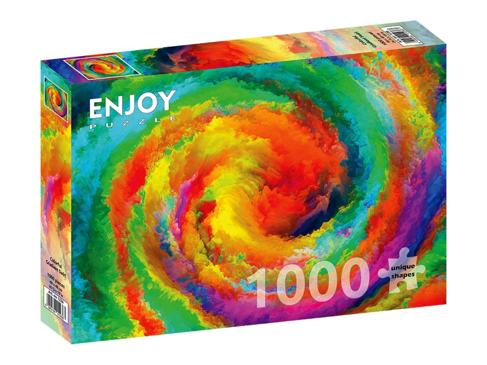 Puzzle 1000 piese Enjoy – Colorful Gradient Swirl [1]