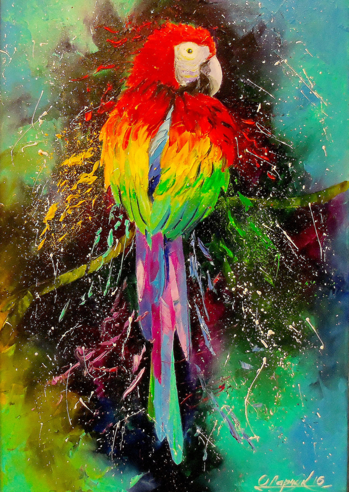 Puzzle 1000 piese Enjoy – Colorful Parrot [2]