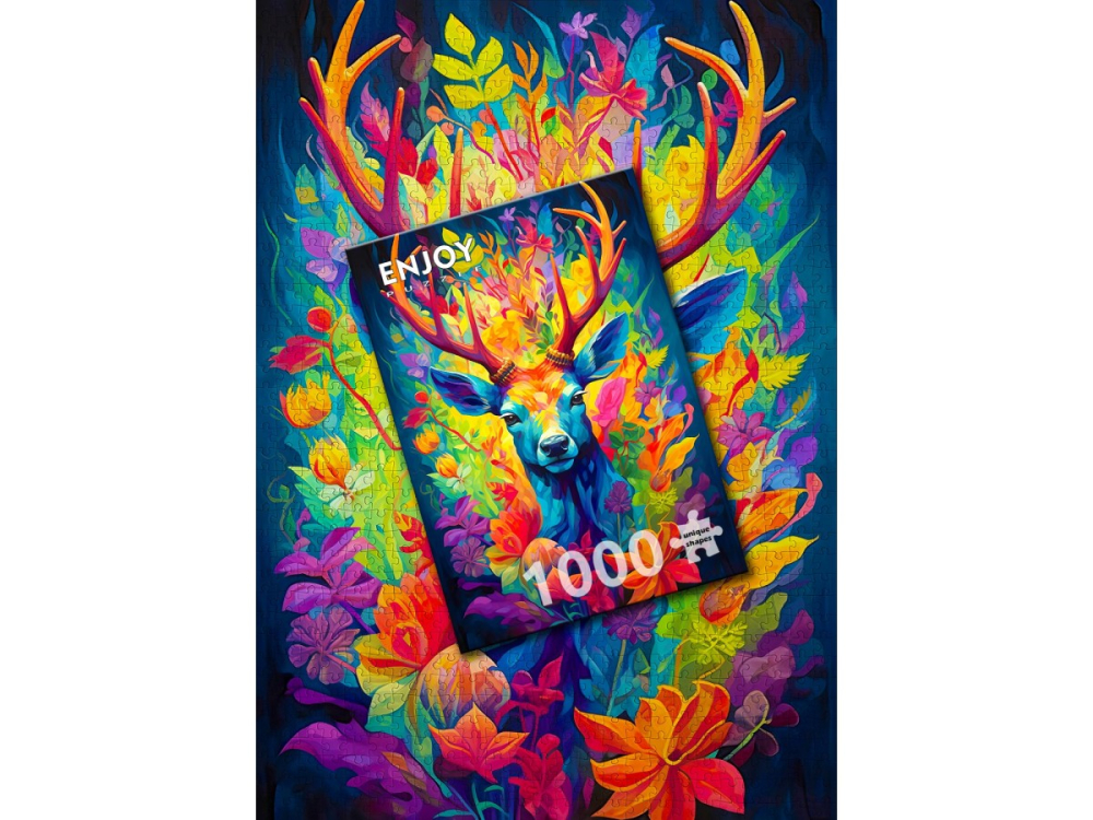 Puzzle 1000 piese Enjoy – Crowned Stag [4]
