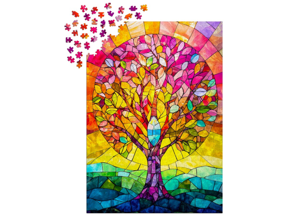 Puzzle 1000 piese Enjoy – Crystallized Tree [3]