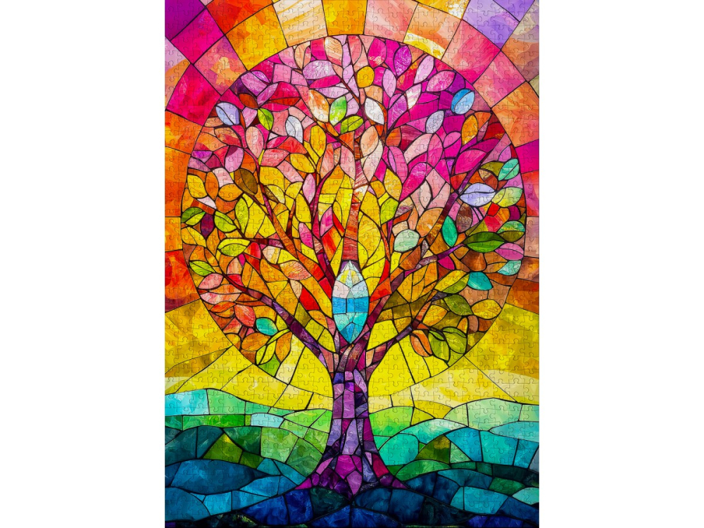 Puzzle 1000 piese Enjoy – Crystallized Tree [2]